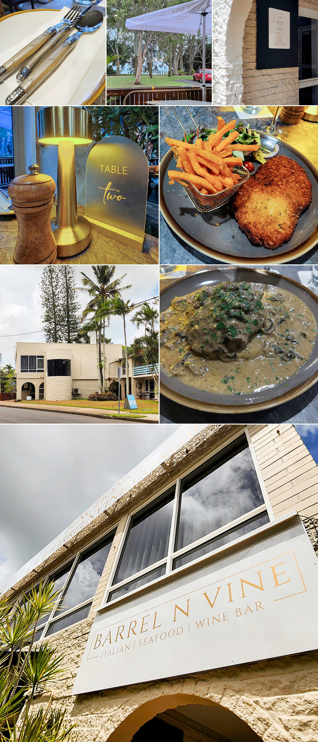 Barrel n Vine - a collage of photos