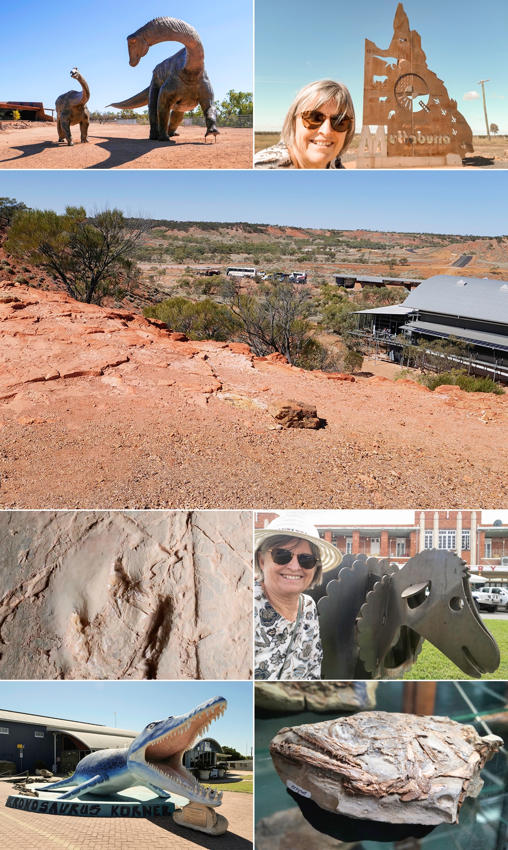 Dinosaur Trail - collage of photos