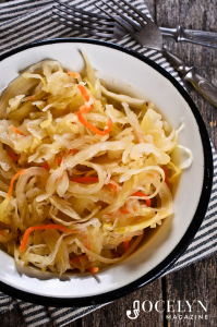 Sauerkraut on a plate