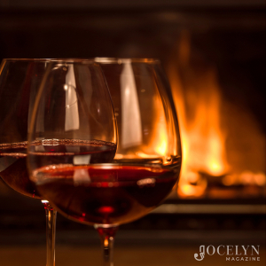 Lemon Honey Tea v red wine - two glasses of read wine.