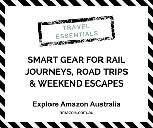 Amazon Australia travel essentials for road trips, rail journeys and weekend escapes including Kindle Paperwhite and packing organisers