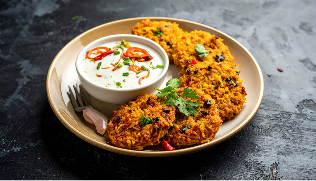what to eat with spicy food - raita bowl